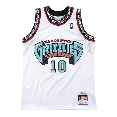 Vancouver Grizzlies Mike Bibby Mitchell & Ness 1998-99 Hardwood Classics Swingman Player White Jersey