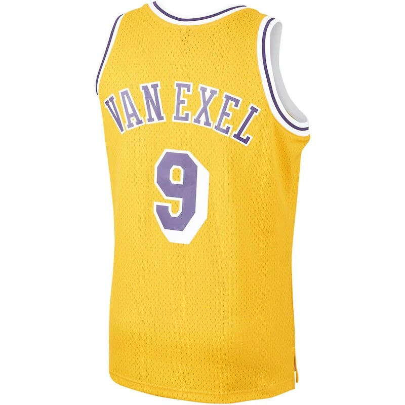 Los Angeles Lakers Nick Van Exel Mitchell & Ness 1996-97 Hardwood Classics Swingman Player Gold Jersey