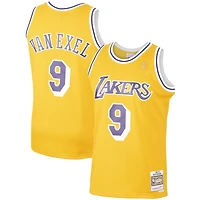 Los Angeles Lakers Nick Van Exel Mitchell & Ness 1996-97 Hardwood Classics Swingman Player Gold Jersey