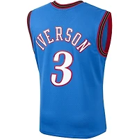 Youth Philadelphia 76ers Allen Iverson Mitchell & Ness Alternate 1999-00 Hardwood Classics Royal Blue Swingman Jersey