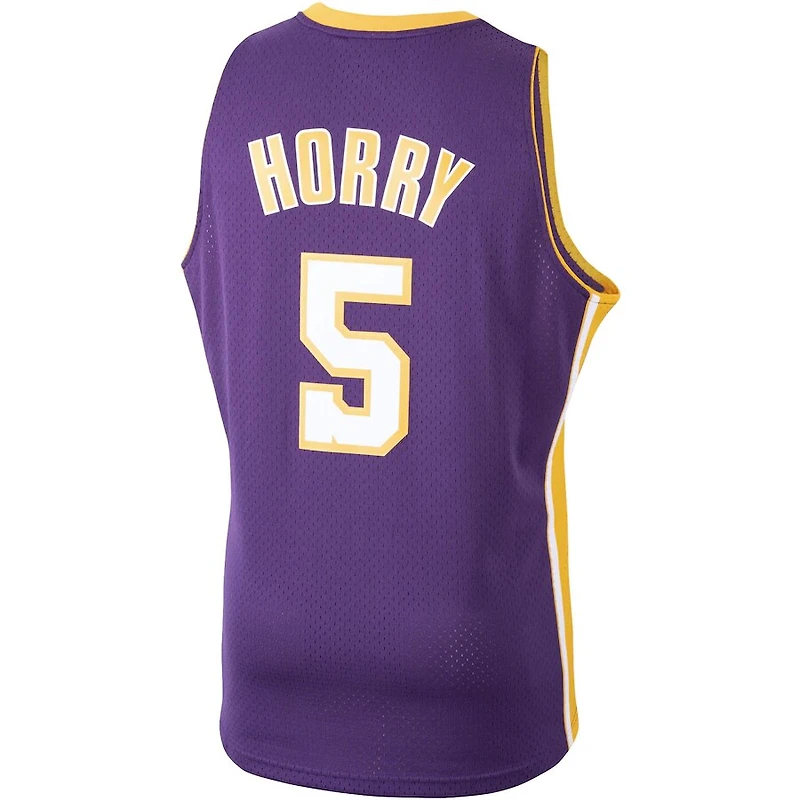 Los Angeles Lakers Robert Horry Mitchell & Ness 1999-00 Hardwood Classics Swingman Player Purple Jersey