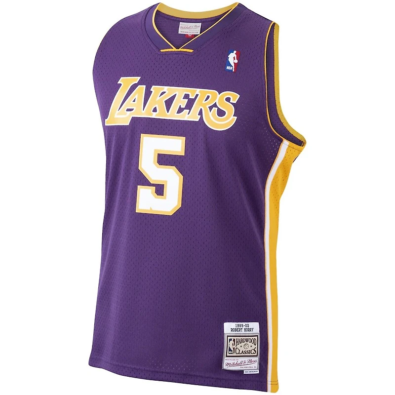 Los Angeles Lakers Robert Horry Mitchell & Ness 1999-00 Hardwood Classics Swingman Player Purple Jersey