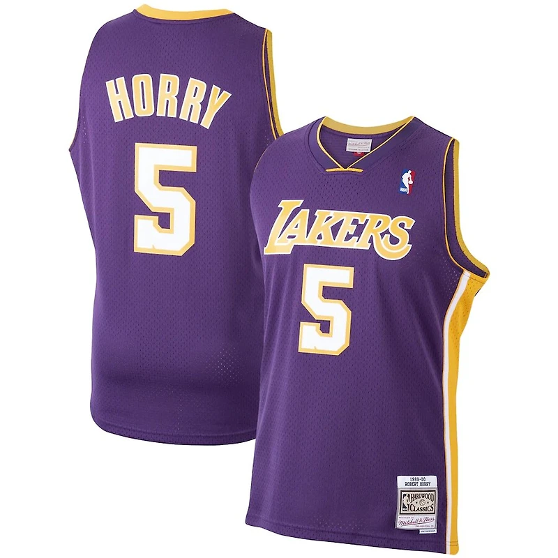 Los Angeles Lakers Robert Horry Mitchell & Ness 1999-00 Hardwood Classics Swingman Player Purple Jersey