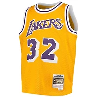 Youth Los Angeles Lakers Magic Johnson Mitchell & Ness 1984-85 Hardwood Classics Gold Swingman Jersey