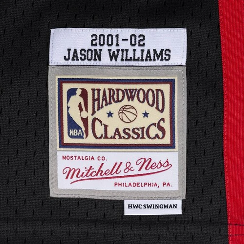 Memphis Grizzlies Jason Williams Mitchell & Ness 2001-02 Hardwood Classics Swingman Player Black Jersey