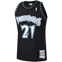 Minnesota Timberwolves Kevin Garnett Mitchell & Ness 1997-98 Hardwood Classics Swingman Player Black Jersey