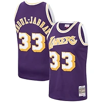 Los Angeles Lakers Kareem Abdul-Jabbar Mitchell & Ness 1983-84 Hardwood Classics Swingman Player Purple Jersey