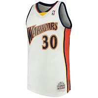 Golden State Warriors Stephen Curry Mitchell & Ness 2009-10 Hardwood Classics Swingman Player White Jersey