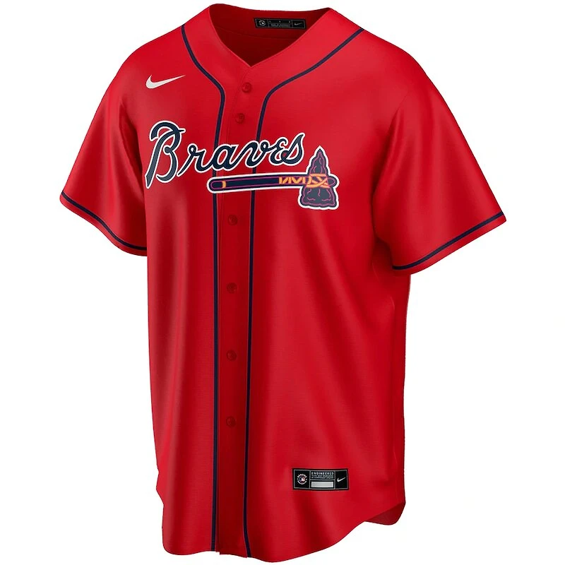 Youth Atlanta Braves Ronald Acuna Jr. Nike Red Alternate 2020 Player Jersey