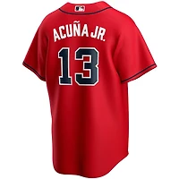 Youth Atlanta Braves Ronald Acuna Jr. Nike Red Alternate 2020 Player Jersey