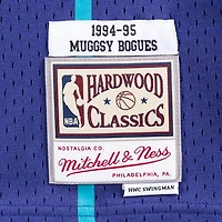 Charlotte Hornets Muggsy Bogues Mitchell & Ness 1994-95 Hardwood Classics Swingman Player Purple Jersey