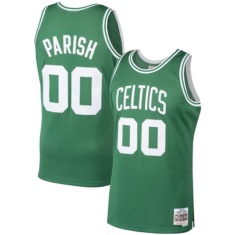 Boston Celtics Robert Parish Mitchell & Ness 1985-96 Hardwood Classics Swingman Player Green Jersey