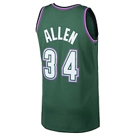 Milwaukee Bucks Ray Allen Mitchell & Ness 1996-97 Hardwood Classics Swingman Player Green Deer Jersey