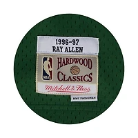 Milwaukee Bucks Ray Allen Mitchell & Ness 1996-97 Hardwood Classics Swingman Player Green Deer Jersey