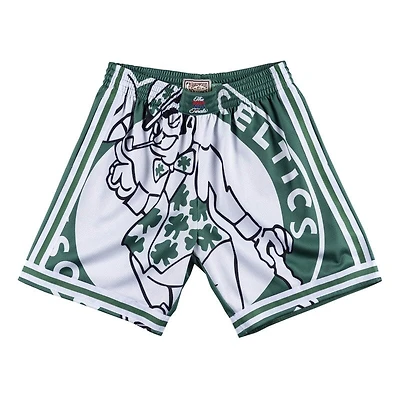 Boston Celtics Big Face Mitchell & Ness Green Shorts