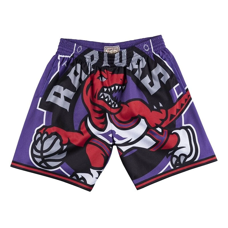 Toronto Raptors Big Face Mitchell & Ness Purple Shorts