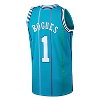 Youth Charlotte Hornets Muggsy Bogues Mitchell & Ness 1992-93 Hardwood Classics Swingman Teal Jersey