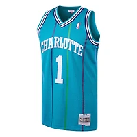 Youth Charlotte Hornets Muggsy Bogues Mitchell & Ness 1992-93 Hardwood Classics Swingman Teal Jersey