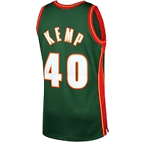 Youth Seattle SuperSonics Shawn Kemp Mitchell & Ness 1995-96 Hardwood Classics Swingman Green Jersey