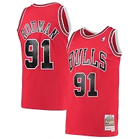Youth Chicago Bulls Dennis Rodman Mitchell & Ness 1997-98 Hardwood Classics Swingman Red Jersey