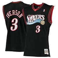 Philadelphia 76ers Allen Iverson Mitchell & Ness 2000-01 Hardwood Classics Swingman Player Black Jersey