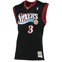 Philadelphia 76ers Allen Iverson Mitchell & Ness 2000-01 Hardwood Classics Swingman Player Black Jersey