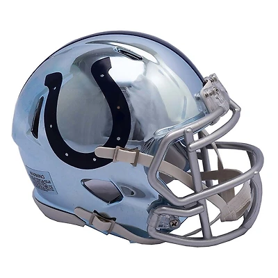Indianapolis Colts Chrome Alternate Riddell Speed Mini Helmet