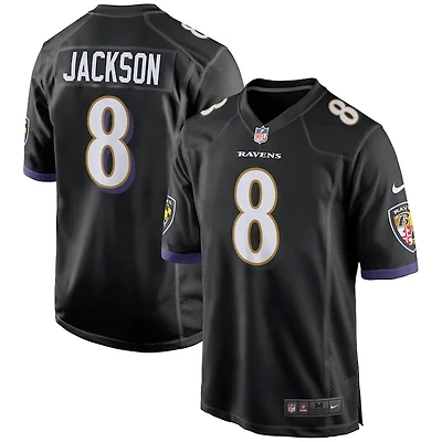 Baltimore Ravens Lamar Jackson Nike Black Game Jersey