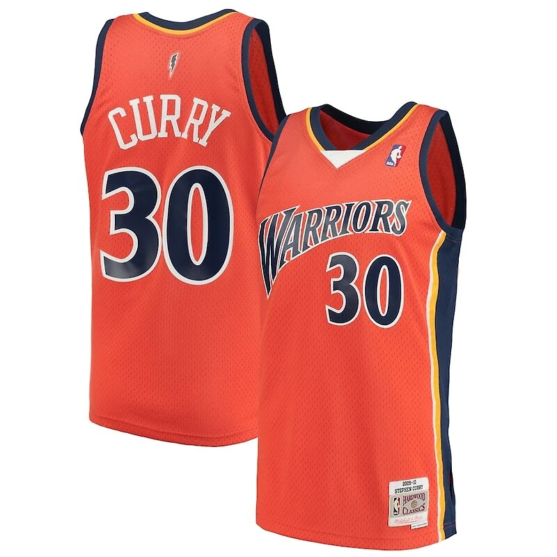 Golden State Warriors Stephen Curry Mitchell & Ness Alternate 2009-10 Hardwood Classics Swingman Player Orange Jersey