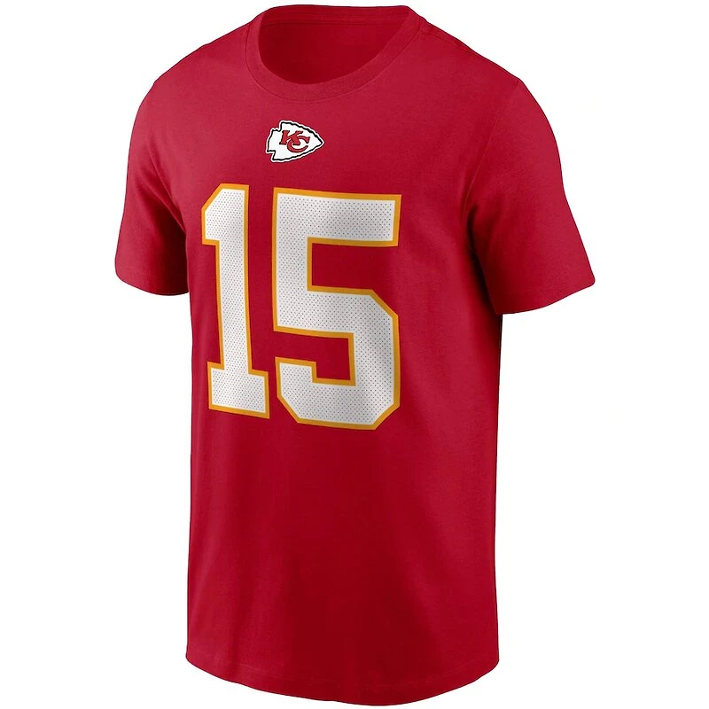 Kansas City Chiefs Patrick Mahomes Nike Red Team Player Name & Number T-Shirt