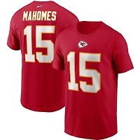 Kansas City Chiefs Patrick Mahomes Nike Red Team Player Name & Number T-Shirt