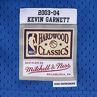 Minnesota Timberwolves Kevin Garnett Mitchell & Ness 2003-04 Hardwood Classics Swingman Player Blue Jersey