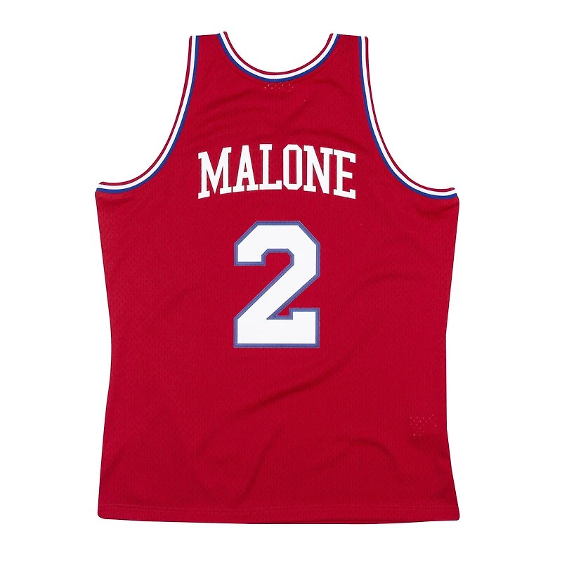 Philadelphia 76ers Moses Malone Mitchell & Ness 1982-83 Hardwood Classics Swingman Player Red Jersey