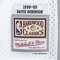 San Antonio Spurs David Robinson Mitchell & Ness 1998-99 Hardwood Classics Swingman Player White Jersey