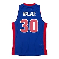 Detroit Pistons Rasheed Wallace Mitchell & Ness 2003-04 Hardwood Classics Swingman Player Royal Blue Jersey
