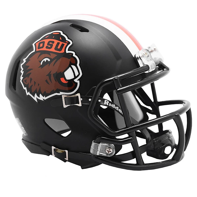 Oregon State Beavers Black Riddell Speed Mini Helmet