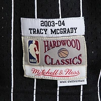Orlando Magic Tracy McGrady Mitchell & Ness 2003-04 Hardwood Classics Swingman Player Black Pinstripe Jersey
