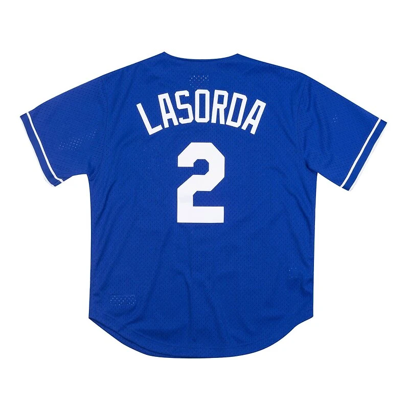 Tommy Lasorda Los Angeles Dodgers Mitchell & Ness 1995 Authentic BP Jersey