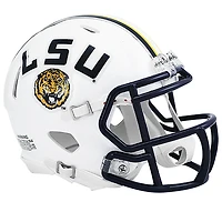 Louisiana State Tigers White Riddell Speed Mini Helmet