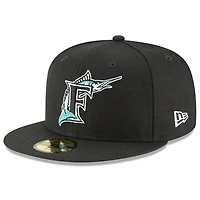 Florida Marlins New Era Black 1993 Cooperstown Collection Wool 59FIFTY Fitted Hat