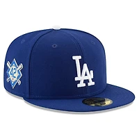 Los Angeles Dodgers New Era Blue Jackie Robinson Day Side Patch 59FIFTY Fitted Hat