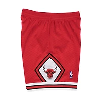 Chicago Bulls Mitchell & Ness Hardwood Classics Red 1997-98 Road Swingman Shorts