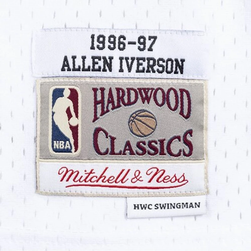 Youth Philadelphia 76ers Allen Iverson Mitchell & Ness - Hardwood Classics Swingman White Jersey