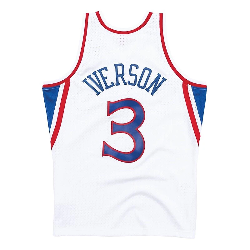 Youth Philadelphia 76ers Allen Iverson Mitchell & Ness - Hardwood Classics Swingman White Jersey