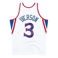 Youth Philadelphia 76ers Allen Iverson Mitchell & Ness - Hardwood Classics Swingman White Jersey