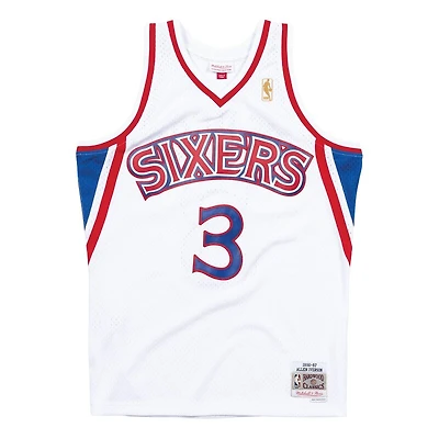 Youth Philadelphia 76ers Allen Iverson Mitchell & Ness - Hardwood Classics Swingman White Jersey