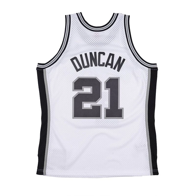 San Antonio Spurs Tim Duncan Mitchell & Ness 1998-99 Hardwood Classics Swingman Player White Jersey
