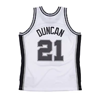 San Antonio Spurs Tim Duncan Mitchell & Ness 1998-99 Hardwood Classics Swingman Player White Jersey