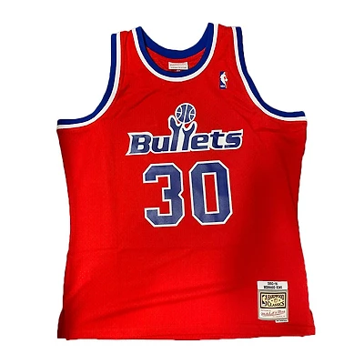 Washington Bullets Bernard King Mitchell & Ness 1990-91 Hardwood Classics Swingman Player Red Jersey