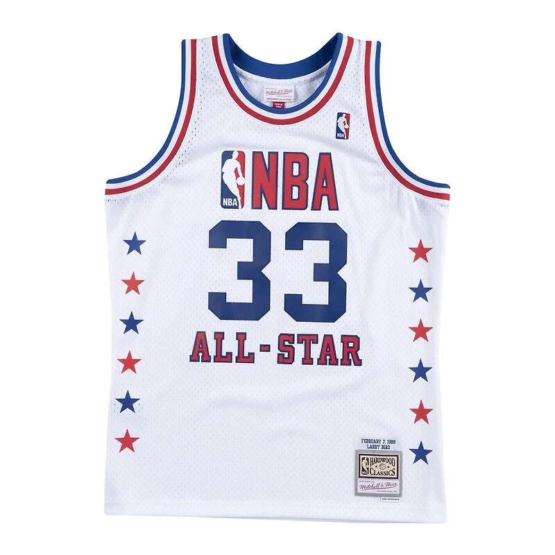 Boston Celtics Larry Bird Mitchell & Ness White 1988 East NBA All-Star Game Swingman Player Jersey
